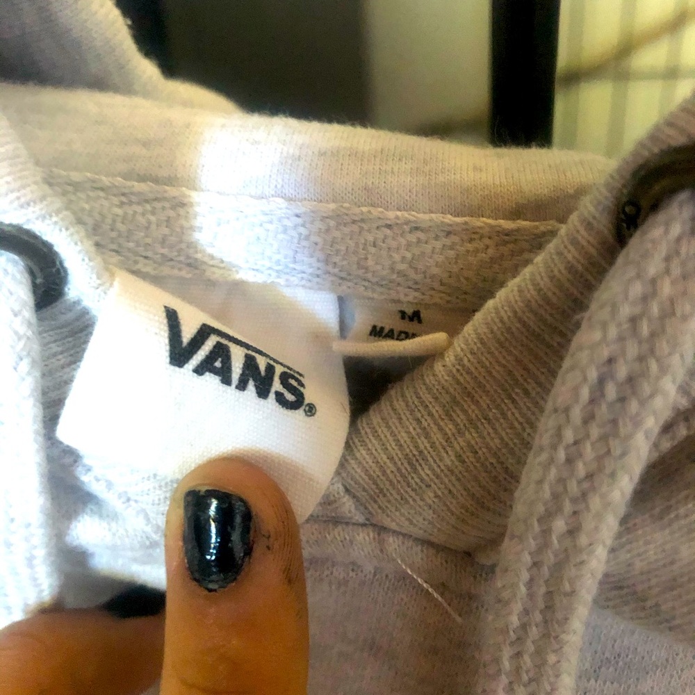 GREY VANS HOODIE